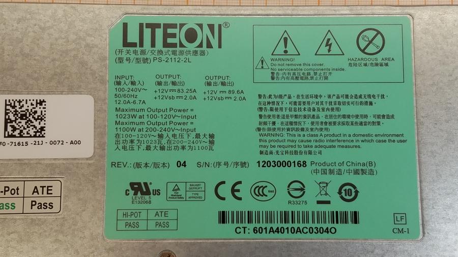 172-085-002 PSU Hot Swap DELL 0XVKF0 #3