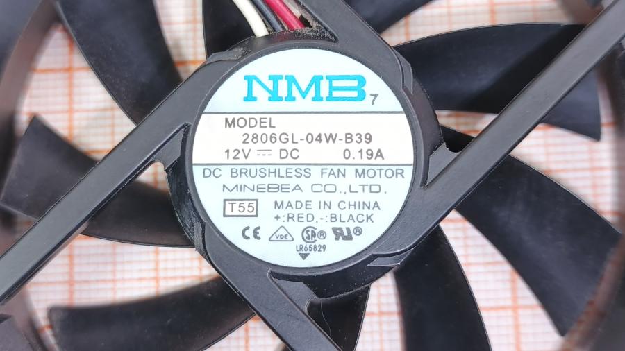 219-334-001 Вентилятор NMB 2806GL-04W-B39 #2