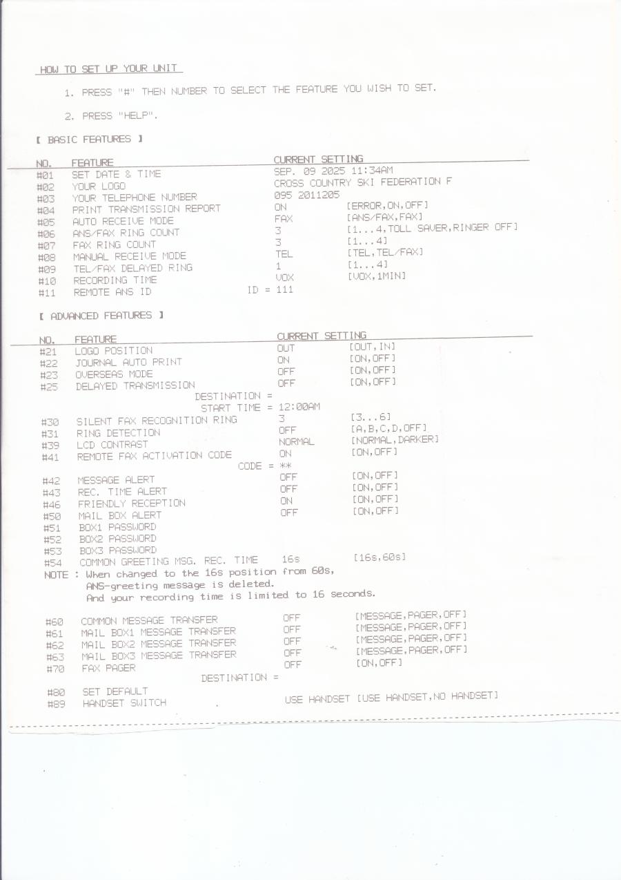 220-046-001 Факс PANASONIC KX-680 #18