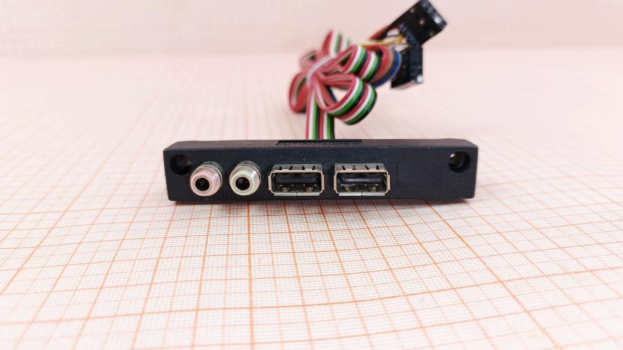 226-233-001 Передняя панель ввода-вывода  2x USB 2.0 / 2x MiniJack 3.5 (SPK, MIC) #2