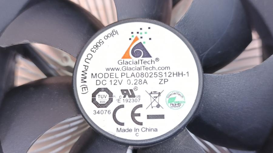 219-346-001 Cooler <775> GLACIAL TECH Igloo 5063 CU PWM (E) #3