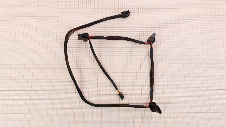 226-237-001 Переходник питания CHIEFTEC  PCI-E 6 Pin (M) - 3x Molex 4Pin (M) + FDD 4Pin (M) 0.9M #1