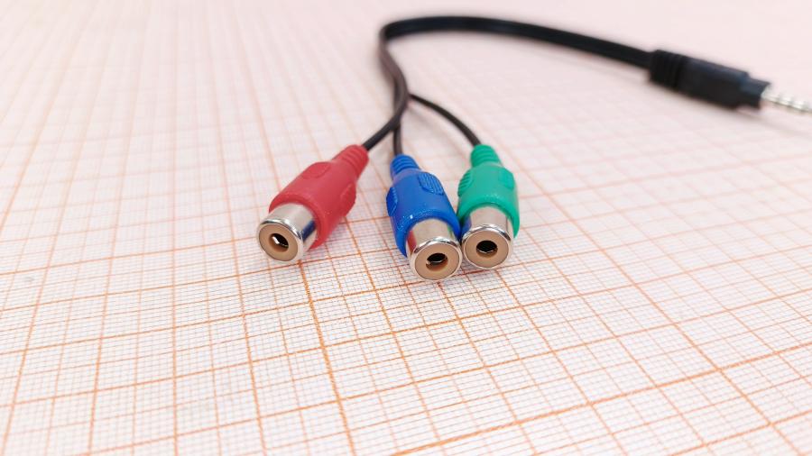 120-123-001 RCA video cable  MiniJack 3.5 (M)  - 3xRCA (F) 0.2M #2