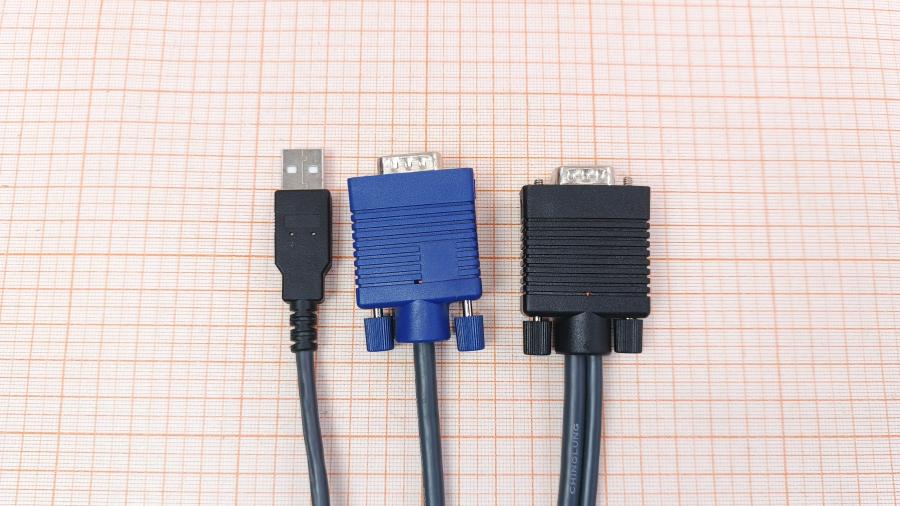 223-358-001 Кабель KVM  VGA + USB 1.8M #2