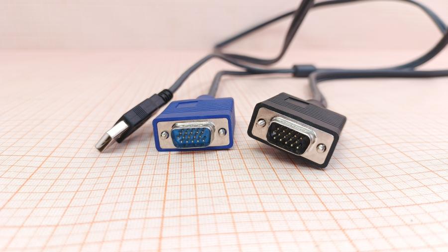 223-358-001 Кабель KVM  VGA + USB 1.8M #3