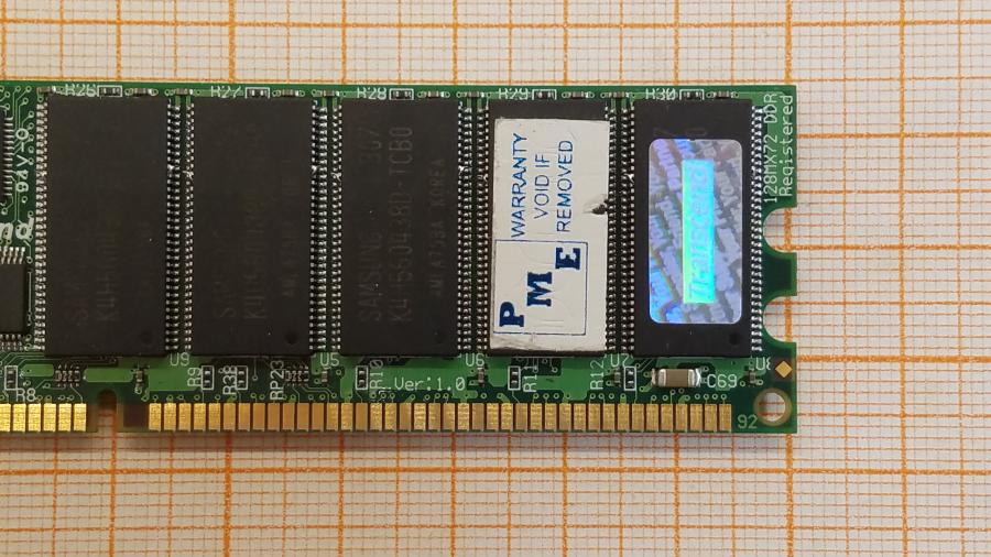 217-301-001 DDR1 DIMM ECC Reg TRANSCEND 1GB 184P REG DDR=CW #3