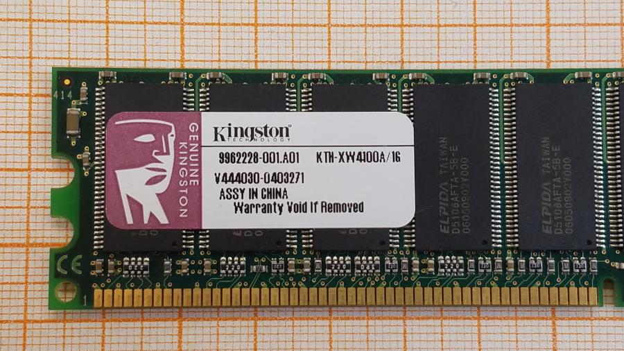 217-303-001 DDR1 DIMM KINGSTON KTH-XW4100A/1G #2