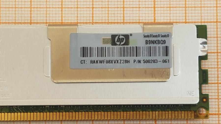 195-034-001 DDR3 RDIMM ECC REG HP  500203-061 #2