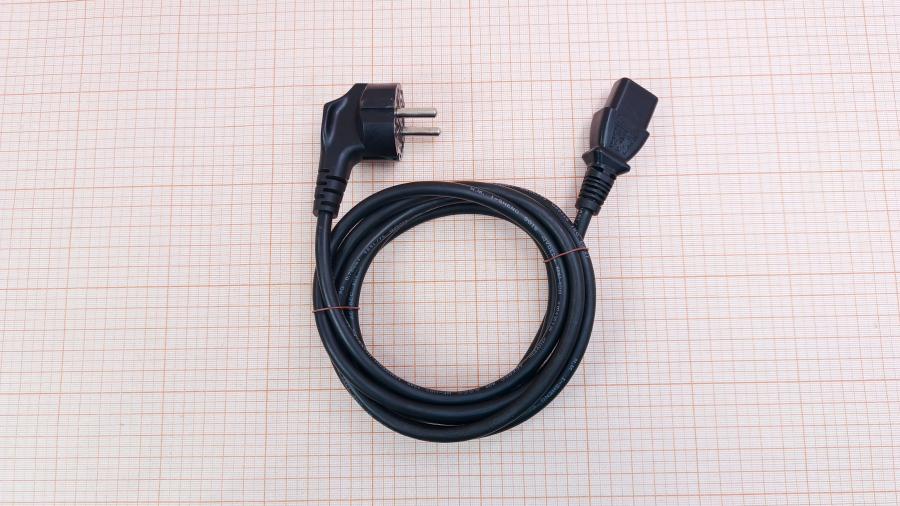 218-285-001 Кабель питания CEE7/7  CEE7/7 Угловой - IEC-C13 3G×0.75мм² 2M #1