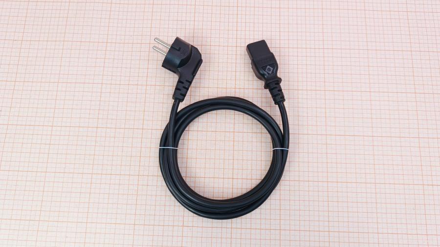 218-287-001 Кабель питания CEE7/7  CEE7/7 Угловой - IEC-C13 3G×0.75мм² 1.9M #1