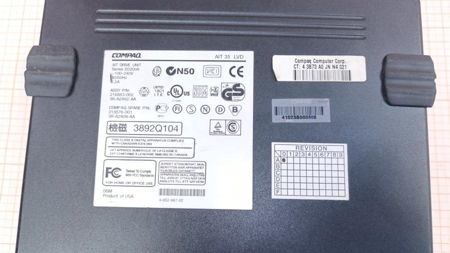 219-356-001 Ленточный накопитель COMPAQ AIT 35 LVD E02008 #8