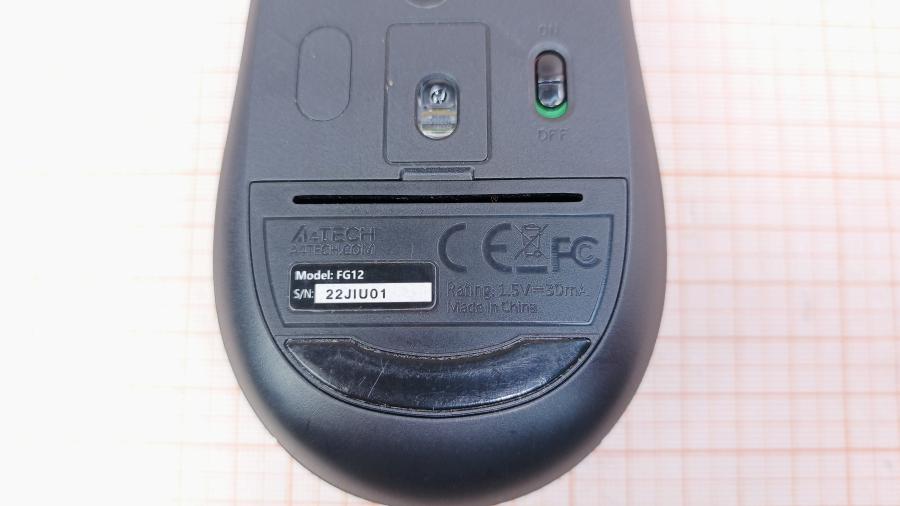 229-004-001 Мышь беспроводная A4tech FSTYLER FG12 BLACK #4