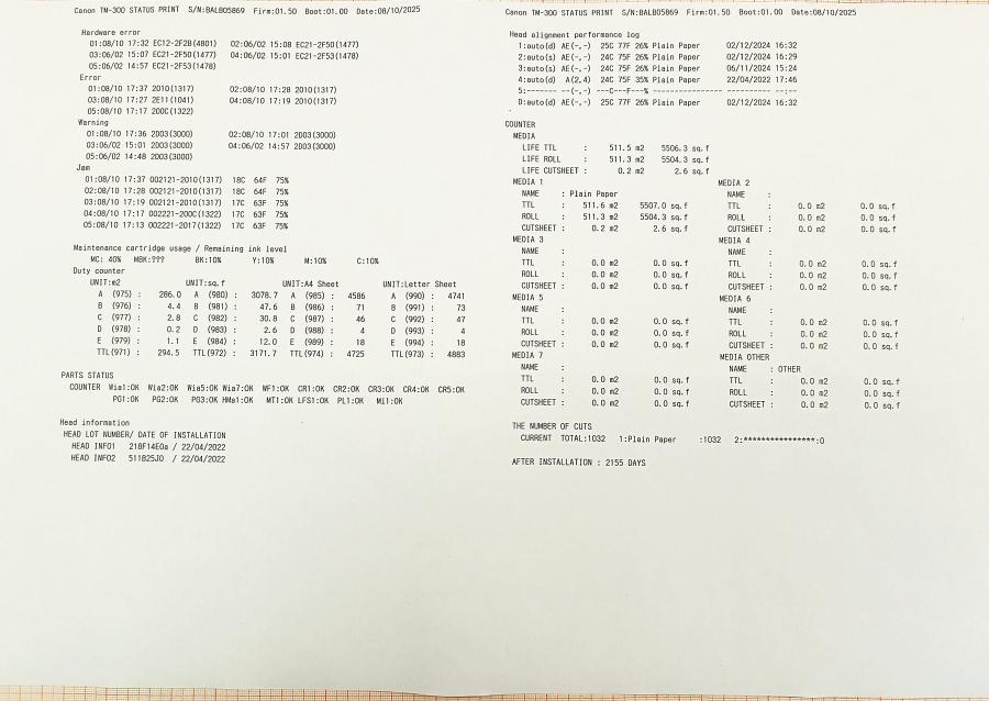 229-028-001 Графопостроитель CANON imagePROGRAF TM-300 #42