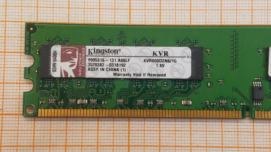 226-278-002 DDR2 DIMM KINGSTON KVR800D2N6/1G #2