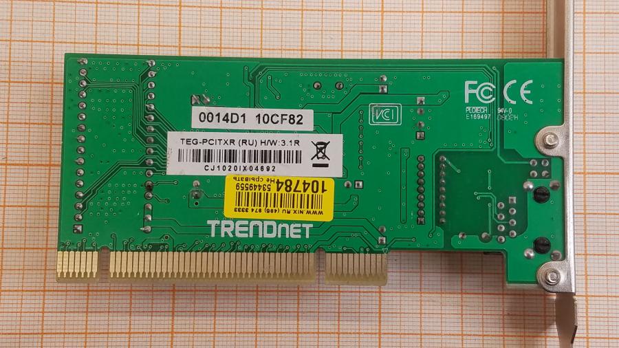 223-416-001 Сетевая карта TRENDnet TEG-PCITXR #3
