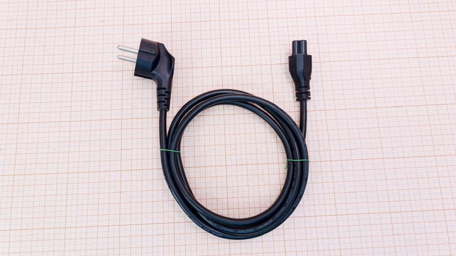 120-141-001 Кабель питания CEE7/7  CEE7/7 Угловой - IEC-C5 3G×0.75мм² 1.5M #1