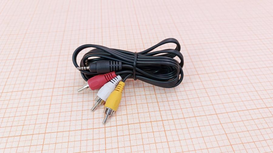 120-155-001 RCA video cable  MiniJack 2.5 (M) - 3xRCA (M) 1.5M #2