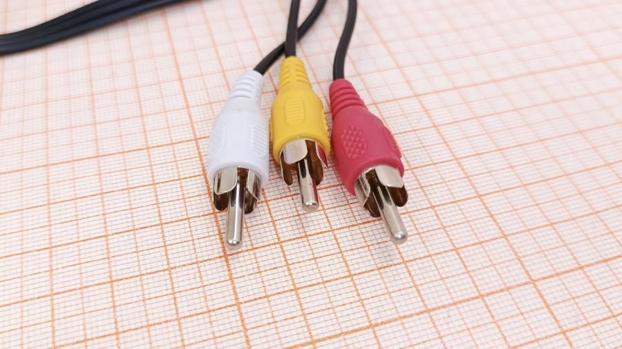 120-155-001 RCA video cable  MiniJack 2.5 (M) - 3xRCA (M) 1.5M #4