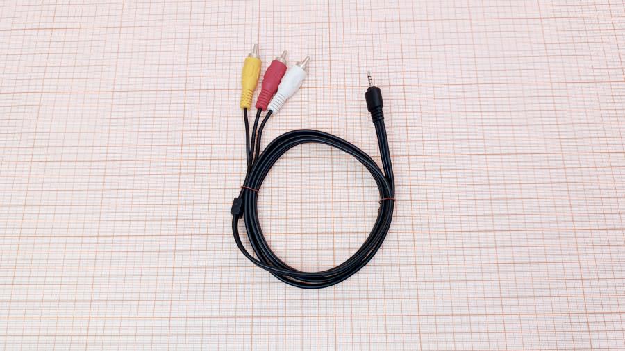 120-174-001 RCA video cable  MiniJack 2.5 (M) - 3xRCA (M) 1.1M #1