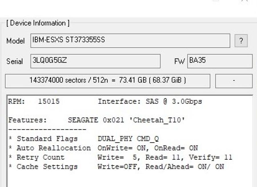 194-079-001 HDD 3.5" SAS IBM 39R7340 #5
