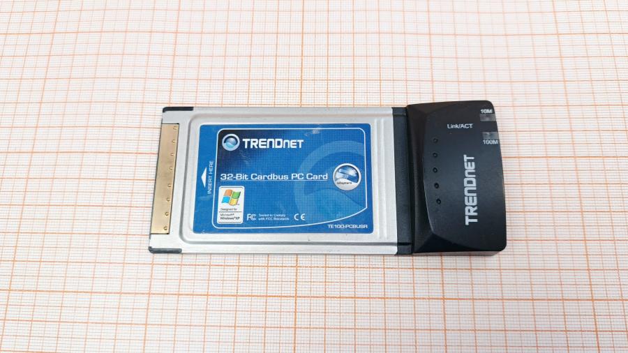 120-243-001 Сетевая карта PCMCIA TRENDnet TE100-PCBUSR #2