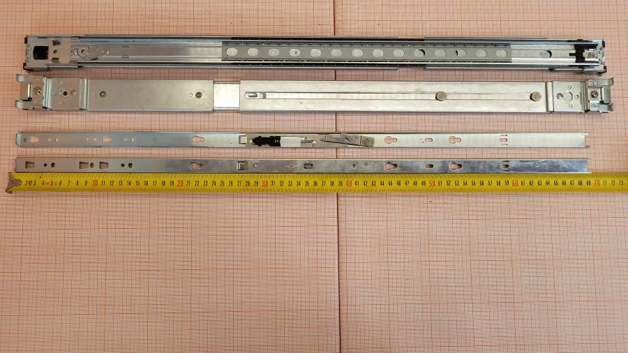 195-256-001 Комплект рельс в стойку CompX DYNASLIDE H544TK4001-MEZ0010 #4