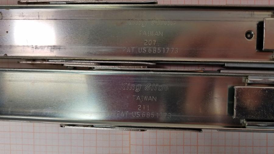 189-155-001 Комплект рельс в стойку KING SLIDE US6851773 #4