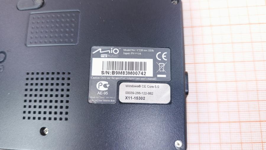 001-099-002 Автонавигатор MIO DigiWalker C220 rev.320b #8