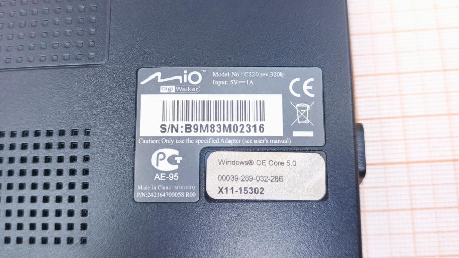 001-099-001 Автонавигатор MIO DigiWalker C220 rev.320b #8