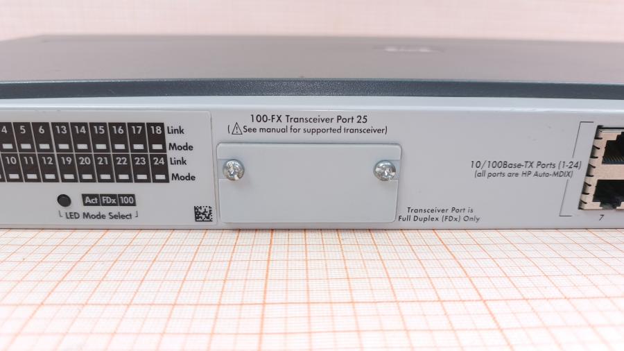 001-103-001 Коммутатор неуправляемый HP ProCurve Switch 2124 (J4868A) #4