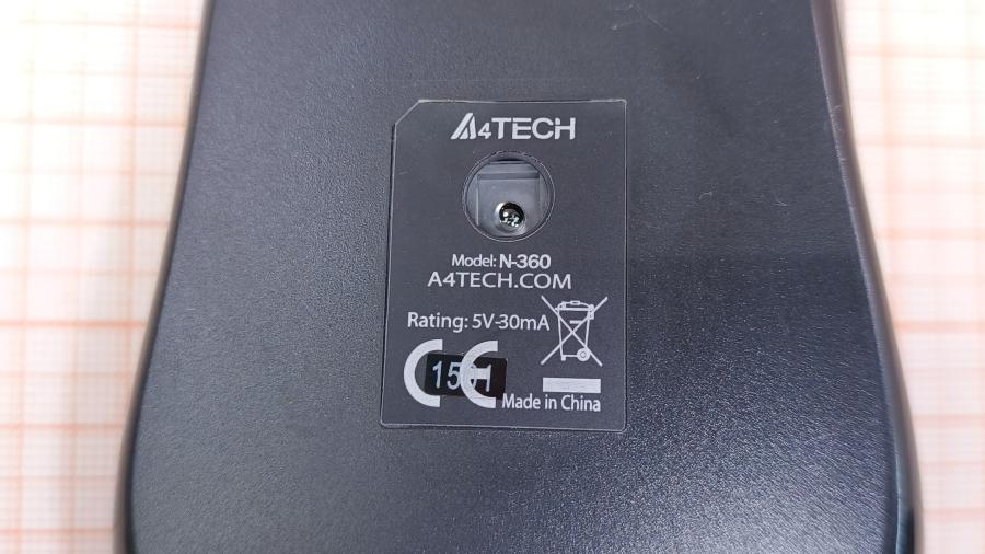 001-120-001 Мышь проводная A4tech V-Track N-360 #4