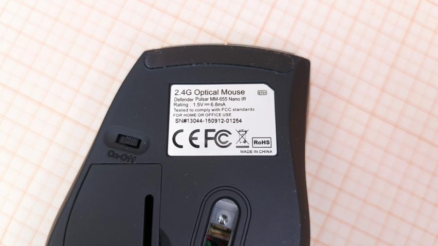 001-123-001 Мышь беспроводная Defender Pulsar MM-655 NANO IR #4