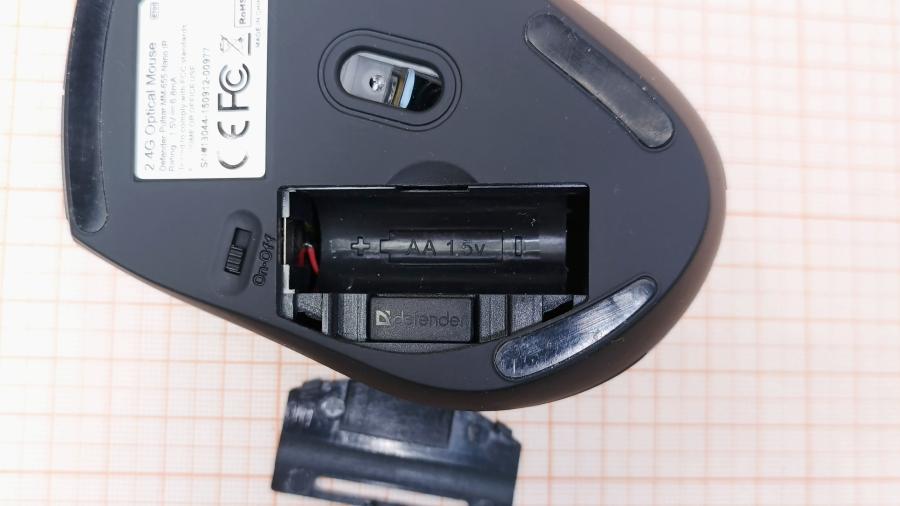 001-123-004 Мышь беспроводная Defender Pulsar MM-655 NANO IR #6