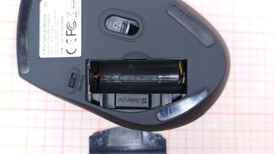 001-123-005 Мышь беспроводная Defender Pulsar MM-655 NANO IR #6