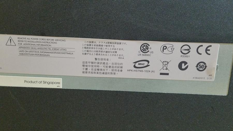 195-042-005 Chassis Blade-System HP c7000 Enclosure #7