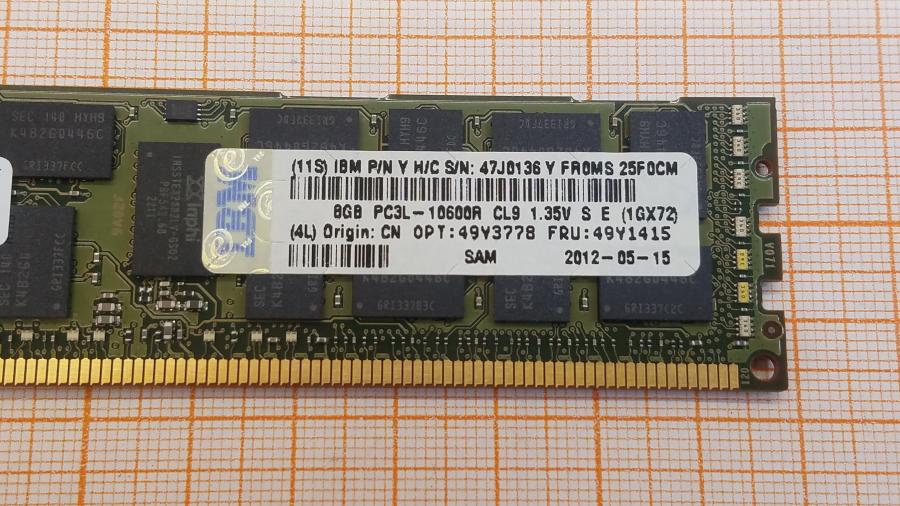 230-002-001 DDR3 RDIMM ECC REG IBM 49Y1415 #2