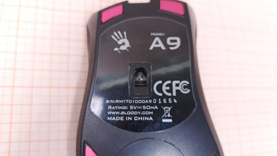 001-198-001 Мышь проводная A4tech Bloody A9 #5