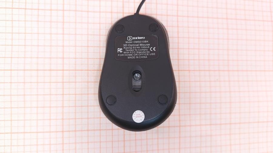 001-202-001 Мышь проводная Oxion OMS010BK #3