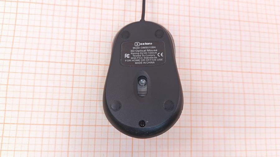 001-202-002 Мышь проводная Oxion OMS010BK #3
