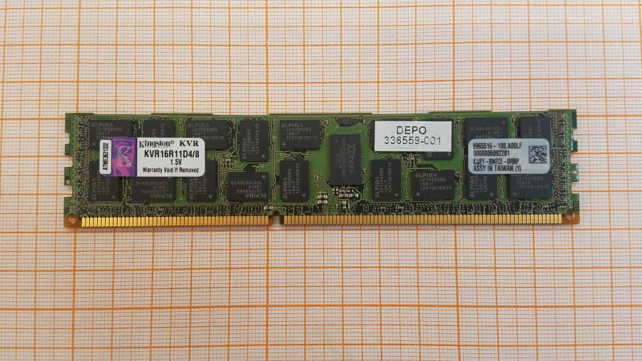230-006-001 DDR3 RDIMM ECC REG KINGSTON KVR16R11D4/8 #1