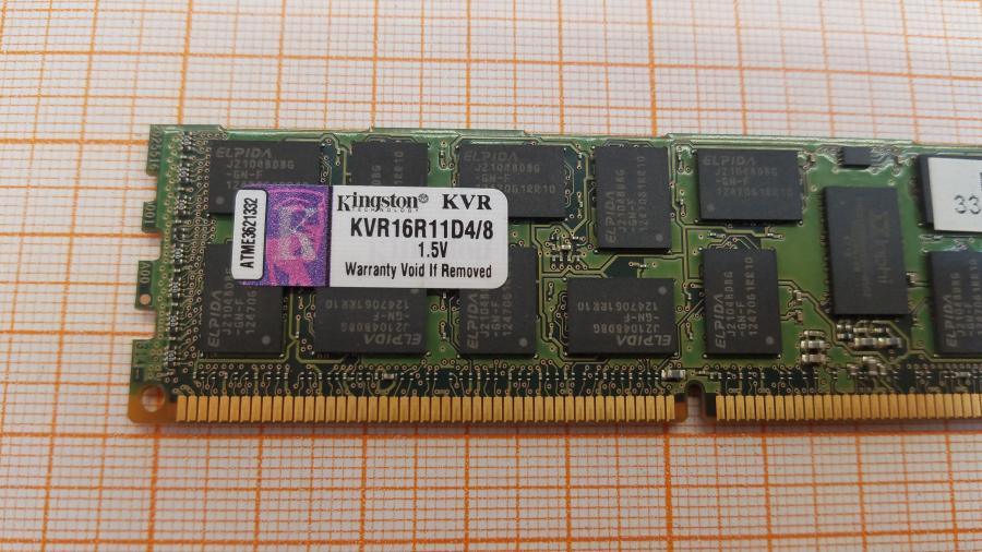 230-006-001 DDR3 RDIMM ECC REG KINGSTON KVR16R11D4/8 #2