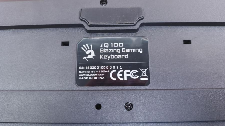 001-216-001 Клавиатура проводная A4tech Bloody Q100 #5