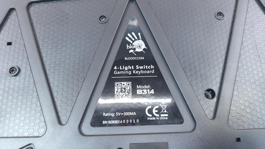 001-219-001 Клавиатура проводная A4tech Bloody B314 #5