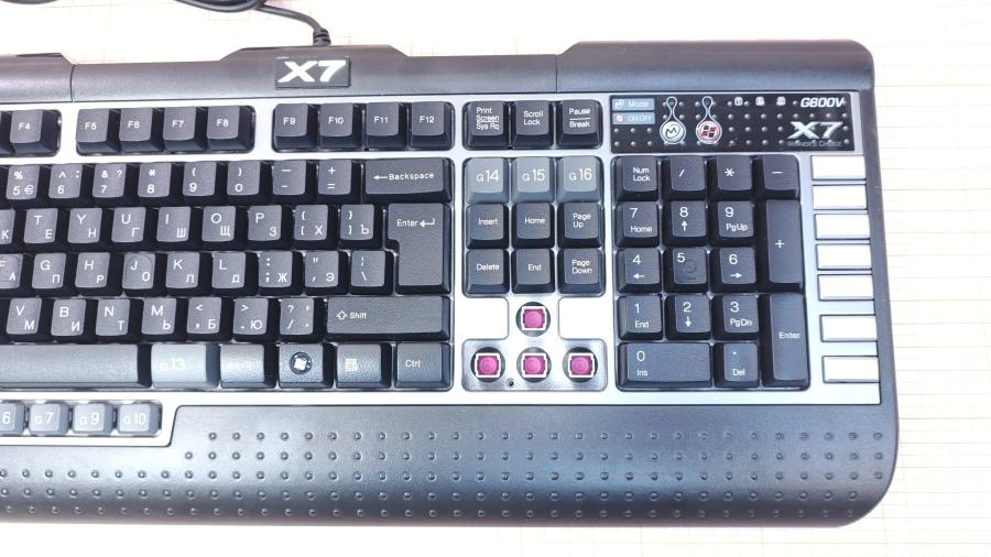001-222-001 Клавиатура проводная A4tech X7 (G800V) #3