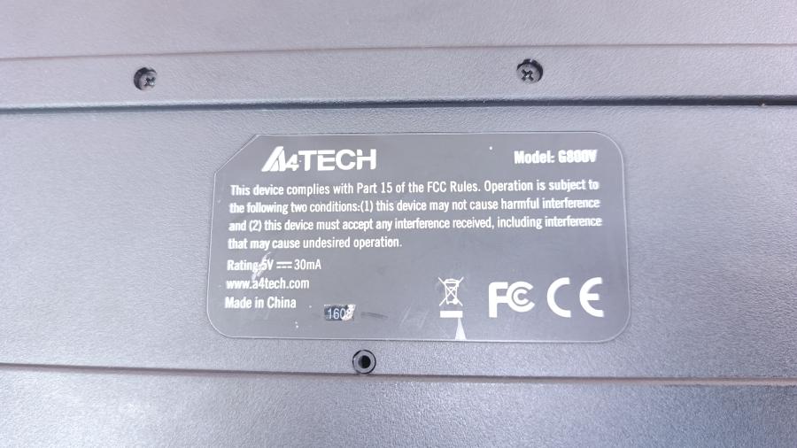 001-222-001 Клавиатура проводная A4tech X7 (G800V) #5