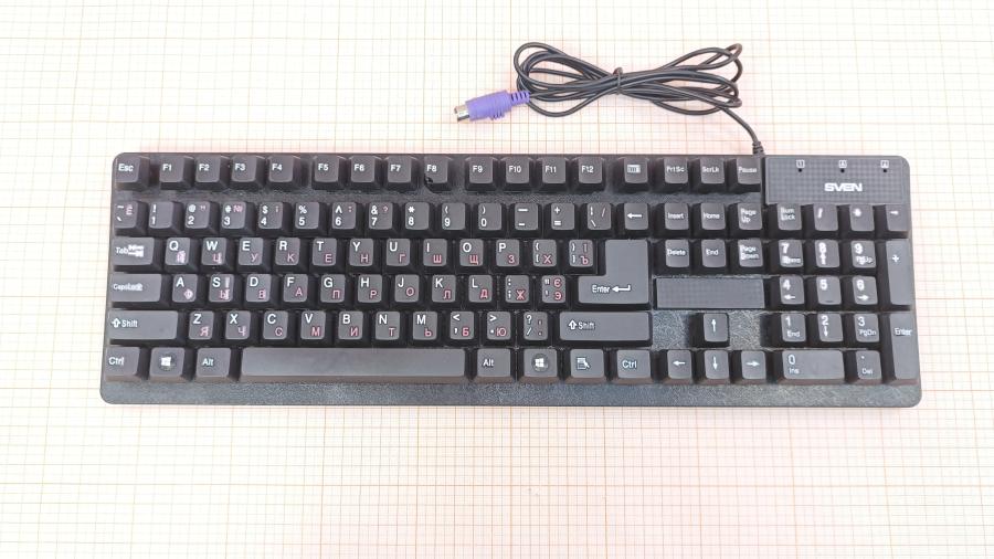 001-225-001 Клавиатура проводная SVEN 301 PS/2 #1