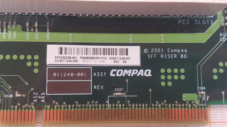 001-270-001 Райзер HP COMPAQ 011248-001 #3