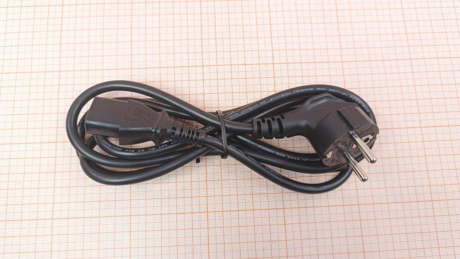 001-289-001 Кабель питания CEE7/7  CEE7/7 Угловой - IEC-C13 3G×0.75мм² 1.8M #3