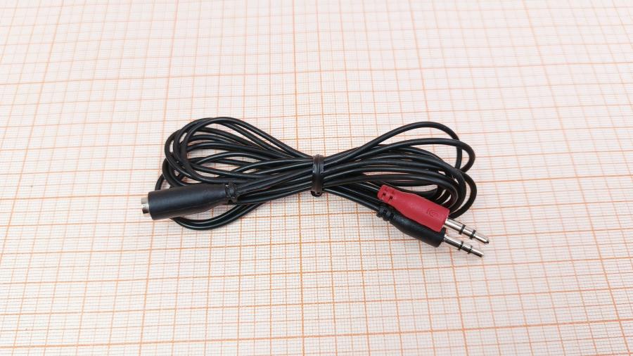 001-309-001 Кабель интерфейсный  MiniJack 3.5 4Pin (F) - 2x MiniJack 3.5 3Pin #1