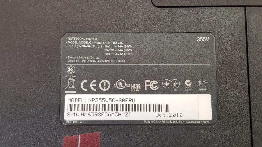 232-007-001 Ноутбук SAMSUNG NP355V5C #11